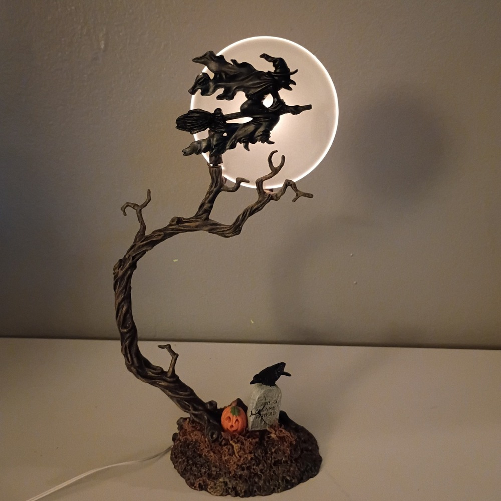 Department 56 Witch By The Light Of The Moon Halloween Village Accessory 52879
